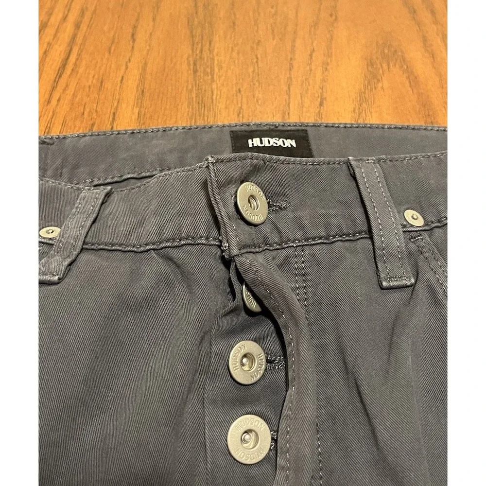 Hudson Sartor Slouchy‎ Skinny Jeans Men's 32x34 Blue Button Fly Solid Cotton